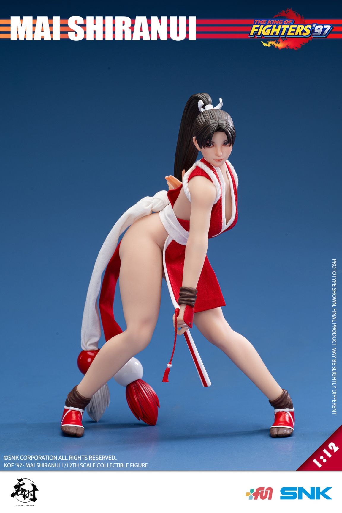 予約 TUNSHI STUDIO 1/12 『THE KING OF FIGHTERS '97』 不知火 舞 予約特典付き TS-022 Mai Shiranui Action Figure アクション フィギュア