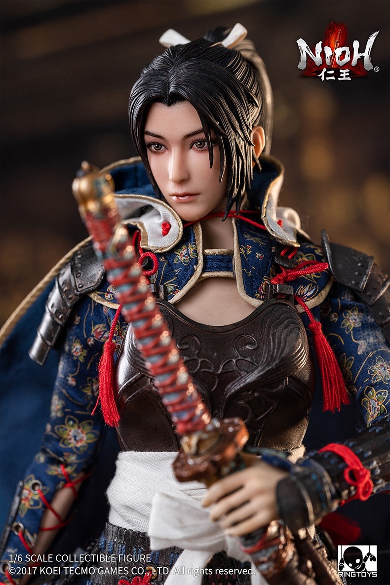 仁王 立花誾千代 1/6 可動フィギュア[リングトイズ]【欠品】 特製台座 RingToys 1/6 仁王 立花誾千代 未開封新品 戦国 武将 無双 RT013 特製