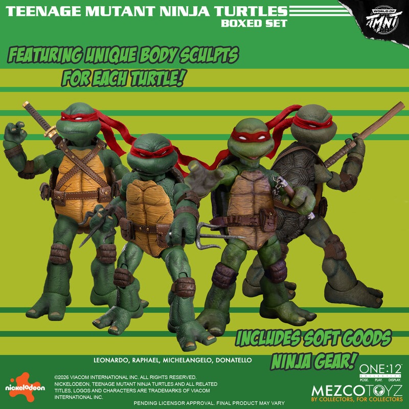 予約 Mezco Toyz 1/12 ティーンエイジ・ミュータント・ニンジャ