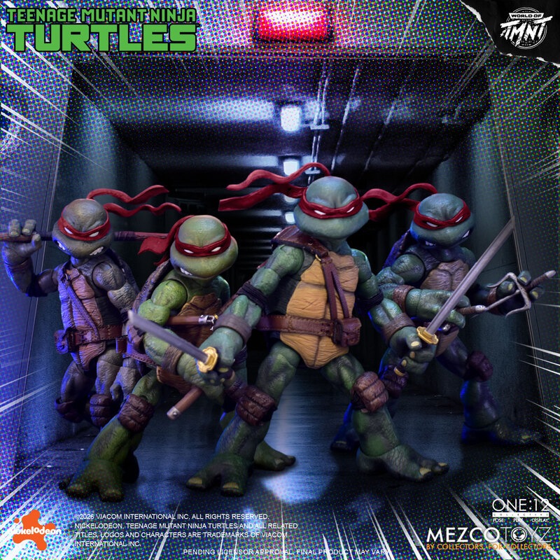 ミュータントタートルズ 予約 Mezco Toyz 1/12 ティーンエイジ・ミュータント・ニンジャ