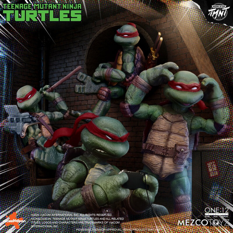 予約 Mezco Toyz 1/12 ティーンエイジ・ミュータント・ニンジャ