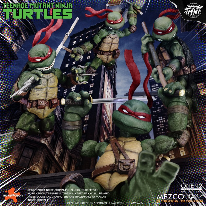 ニンジャタートルズ　Super Turtles フィギュア 予約 Mezco Toyz 1/12 ティーンエイジ・ミュータント・ニンジャ