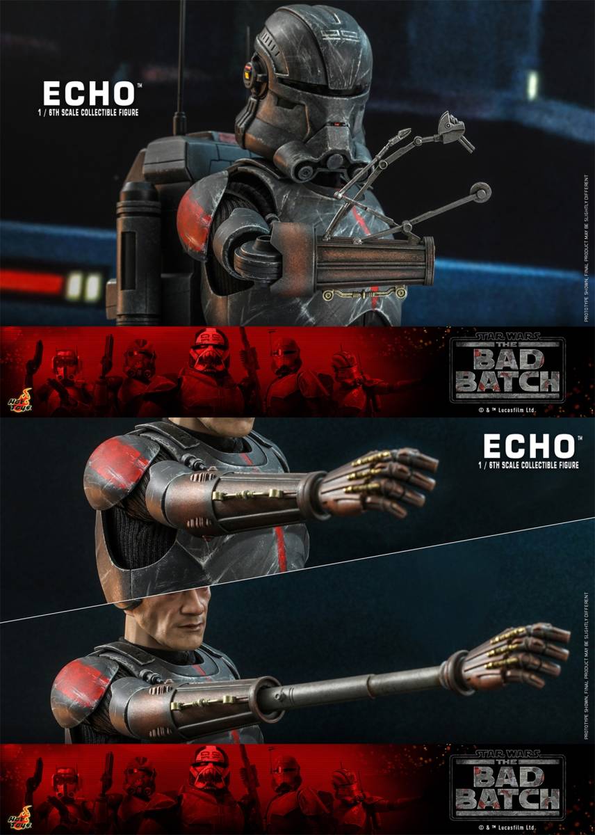 ホットトイズ 1/6 スター・ウォーズ バッド・バッチ エコー 未開封新品