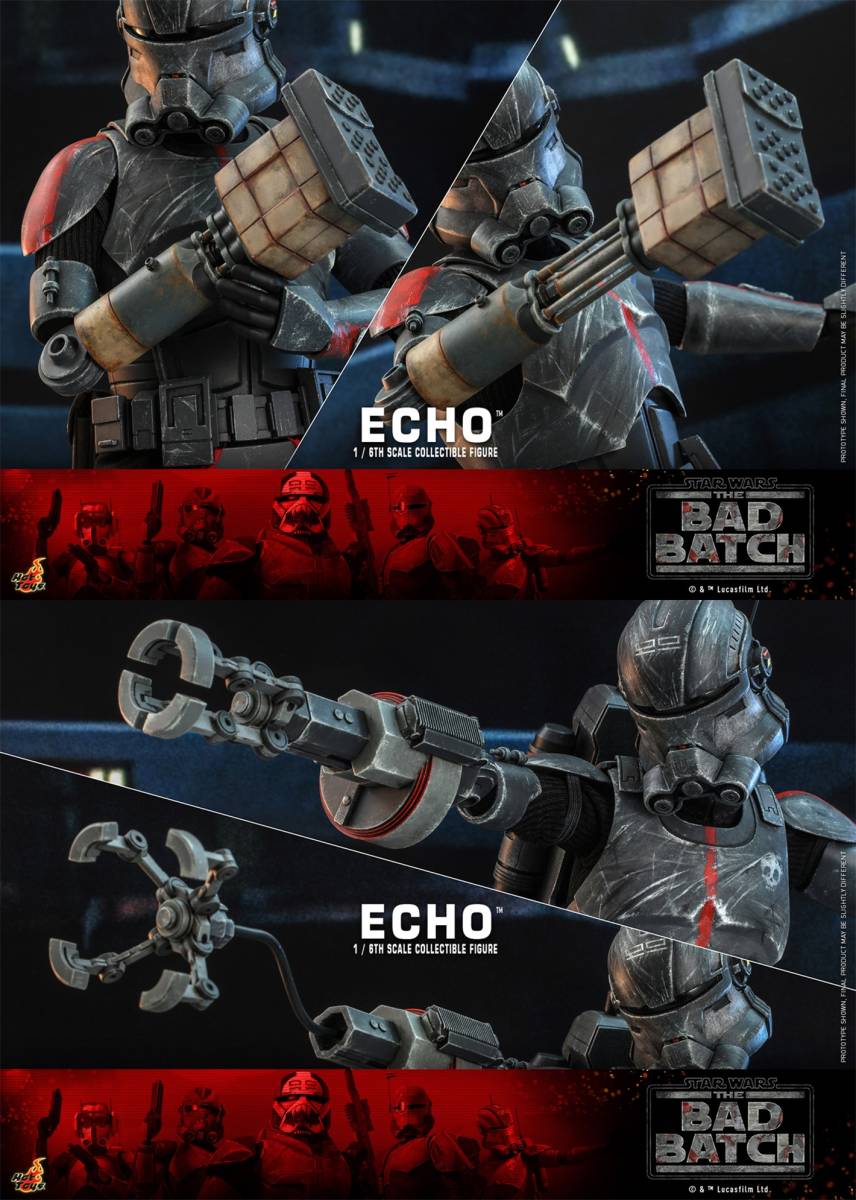 ホットトイズ 1/6 スター・ウォーズ バッド・バッチ エコー 未開封新品