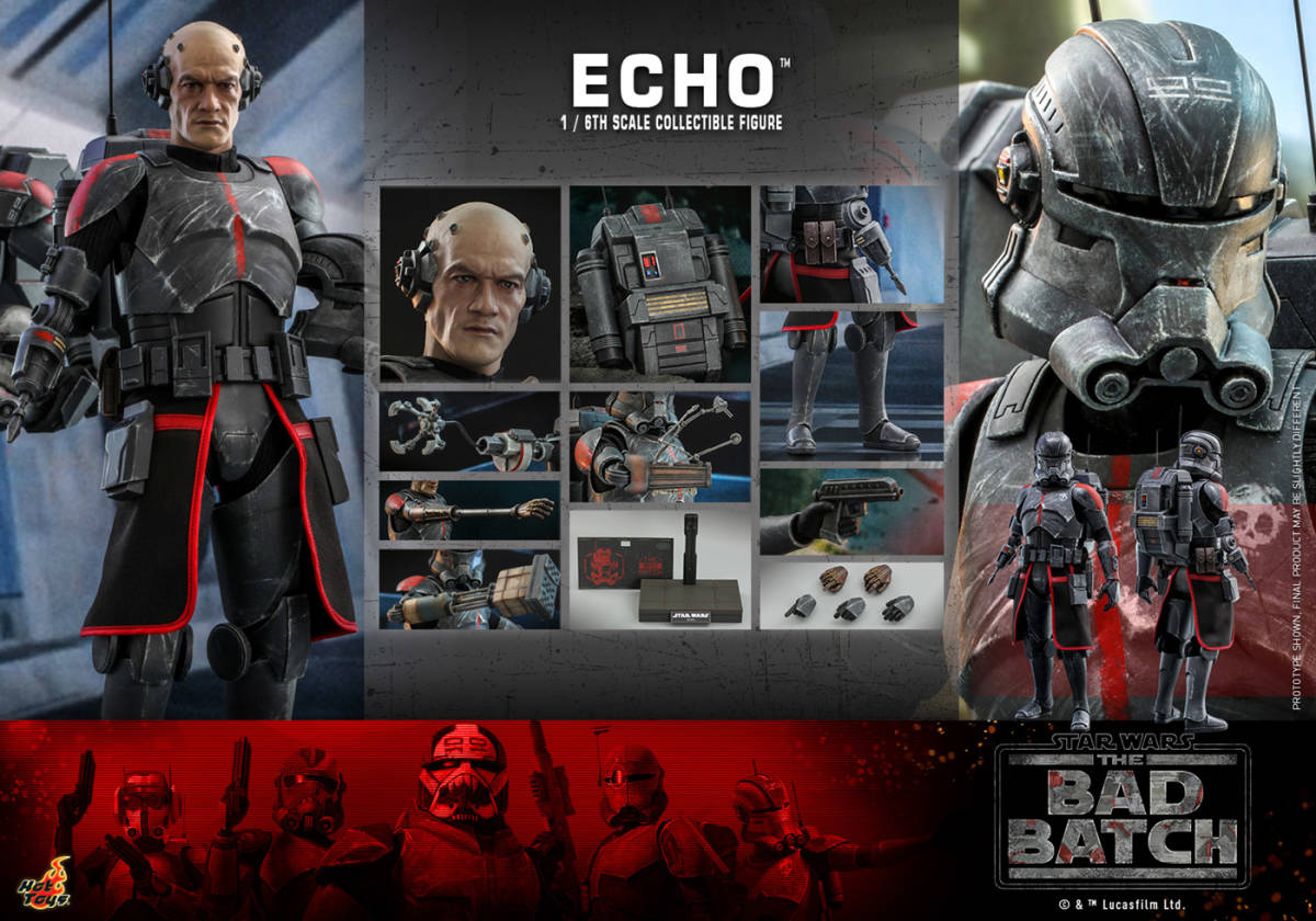 ホットトイズ 1/6 スター・ウォーズ バッド・バッチ エコー 未開封新品