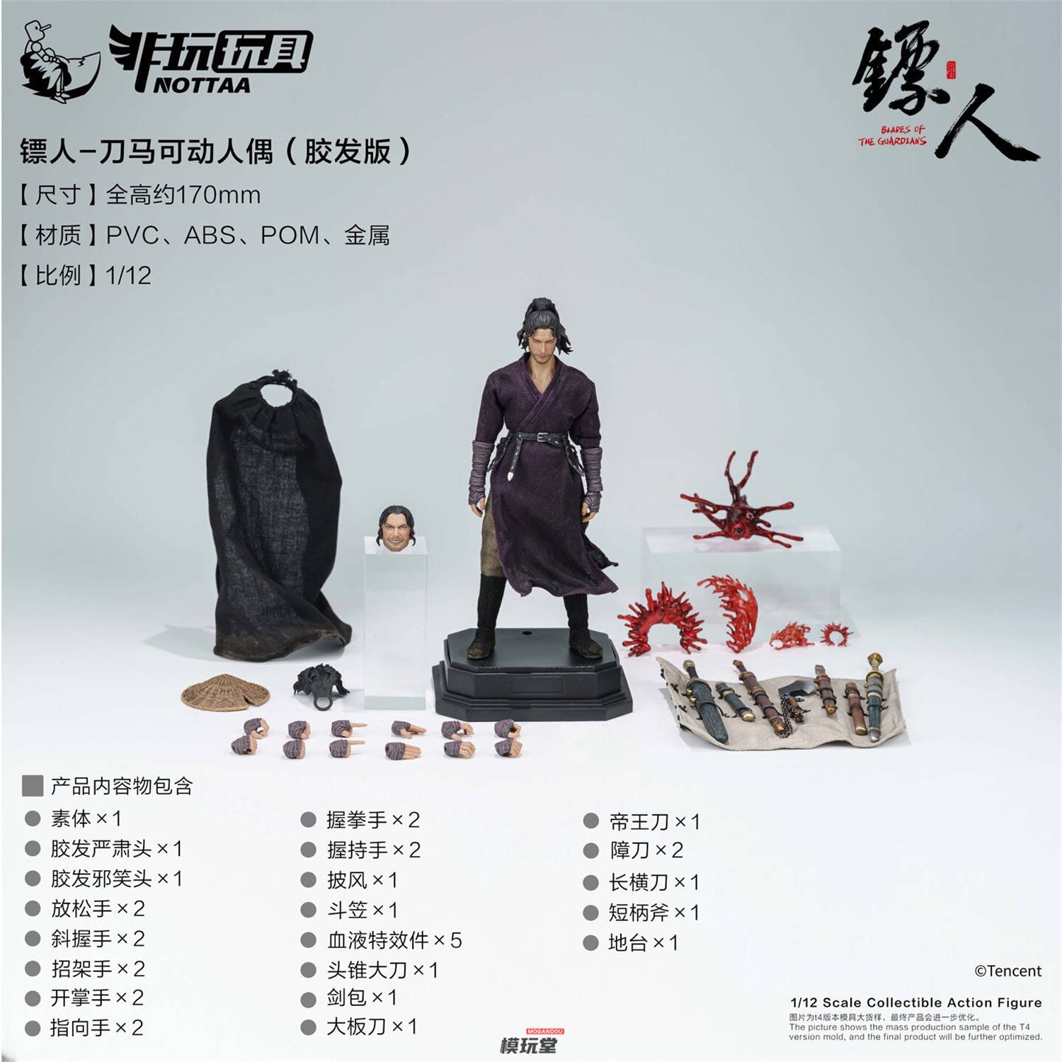予約 Nottaa Collection 1/12 『ひょうじん』 刀馬 Blades of the