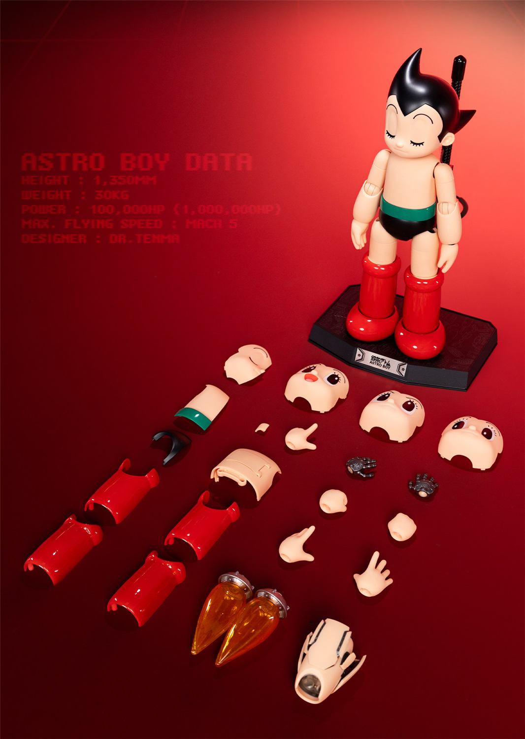 鉄腕アトム ASTRO BOY FXIP フィギュア 正規ライセンス アートトイ The Little Astronaut × 鉄腕アトム Figure (Standard Version) -