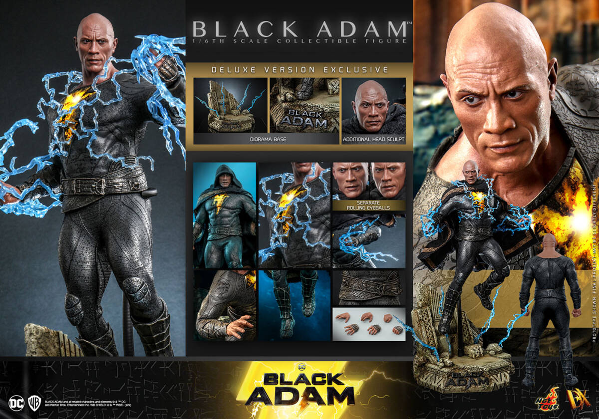 ホットトイズ 1/6 ブラックアダム ボーナスアクセサリー付き 未開封
