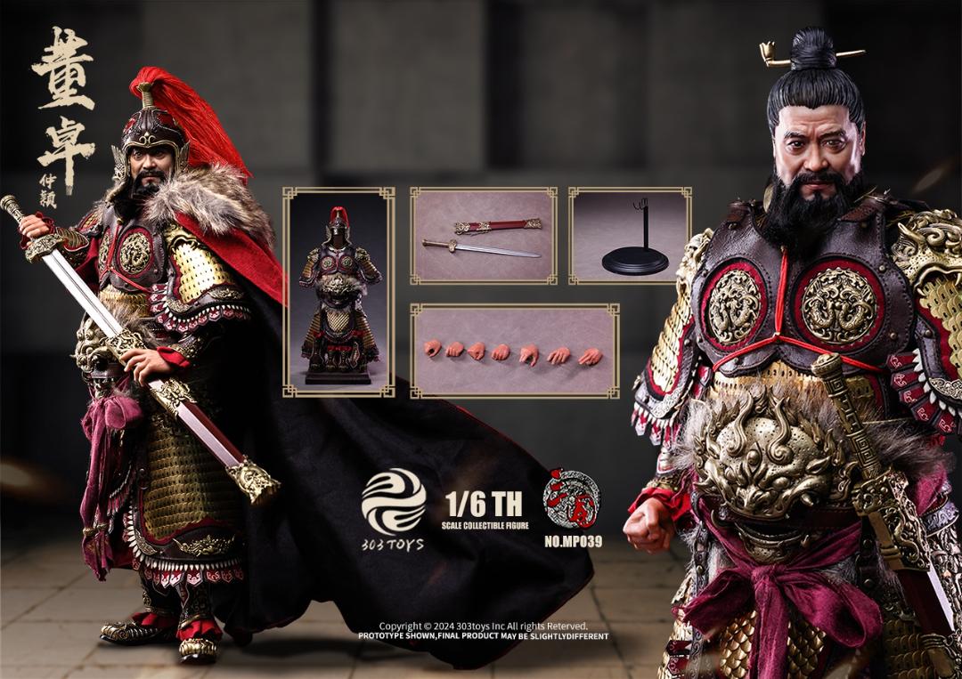 303TOYS 1/6 『三国志シリーズ』董卓 仲穎 純銅スタンダード.Ver MP039