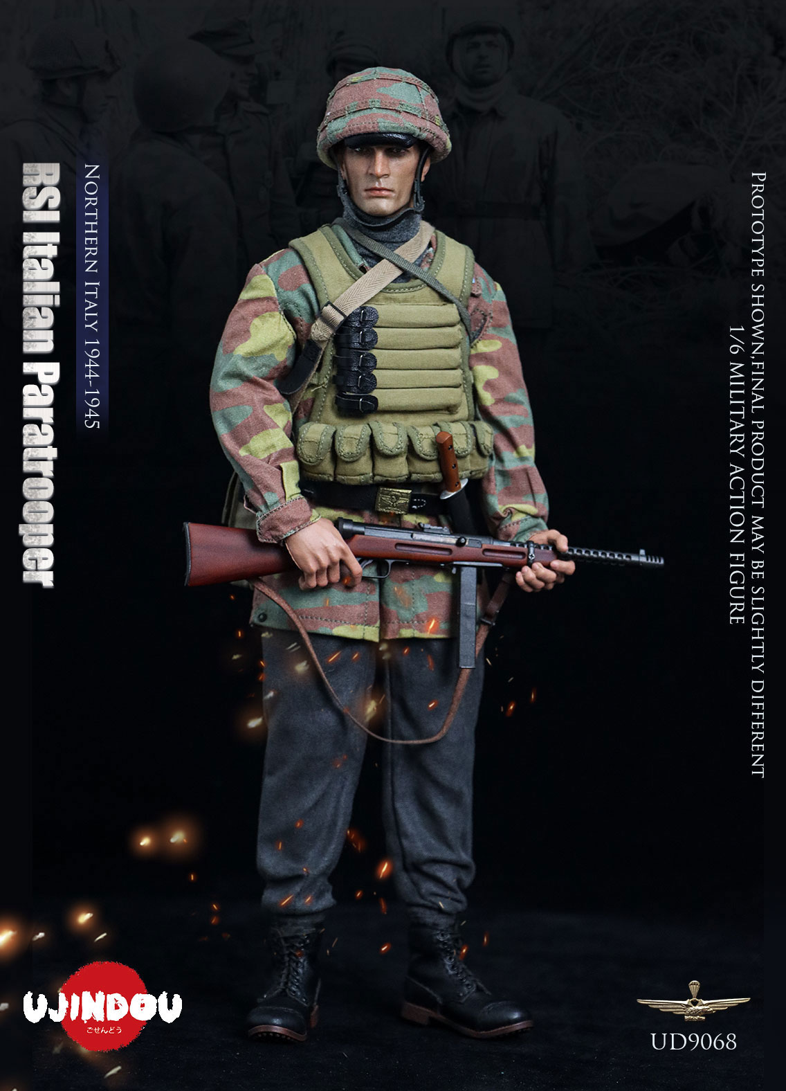 予約 UJINDOU 1/6 RSI イタリア空挺兵 北イタリア 1944-1945 UD9068