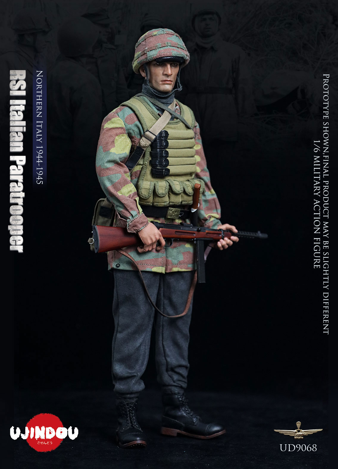 予約 UJINDOU 1/6 RSI イタリア空挺兵 北イタリア 1944-1945 UD9068