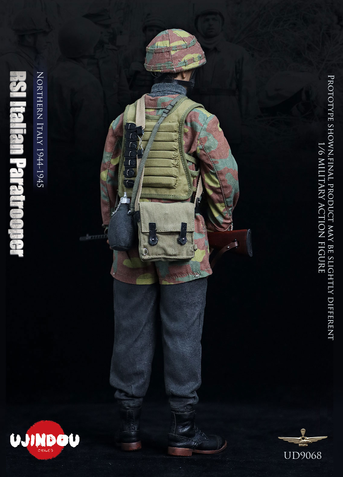 1944年　米軍　砲兵　象限儀　動作品 予約 UJINDOU 1/6 RSI イタリア空挺兵 北イタリア 1944-1945 UD9068