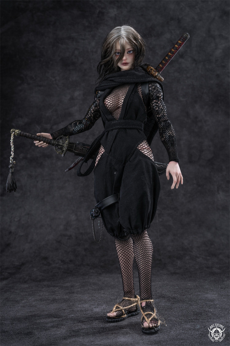 予約 ART FUTURE 1/6 女忍 赤煉（通常版）＆ 緋影（植毛版） Female