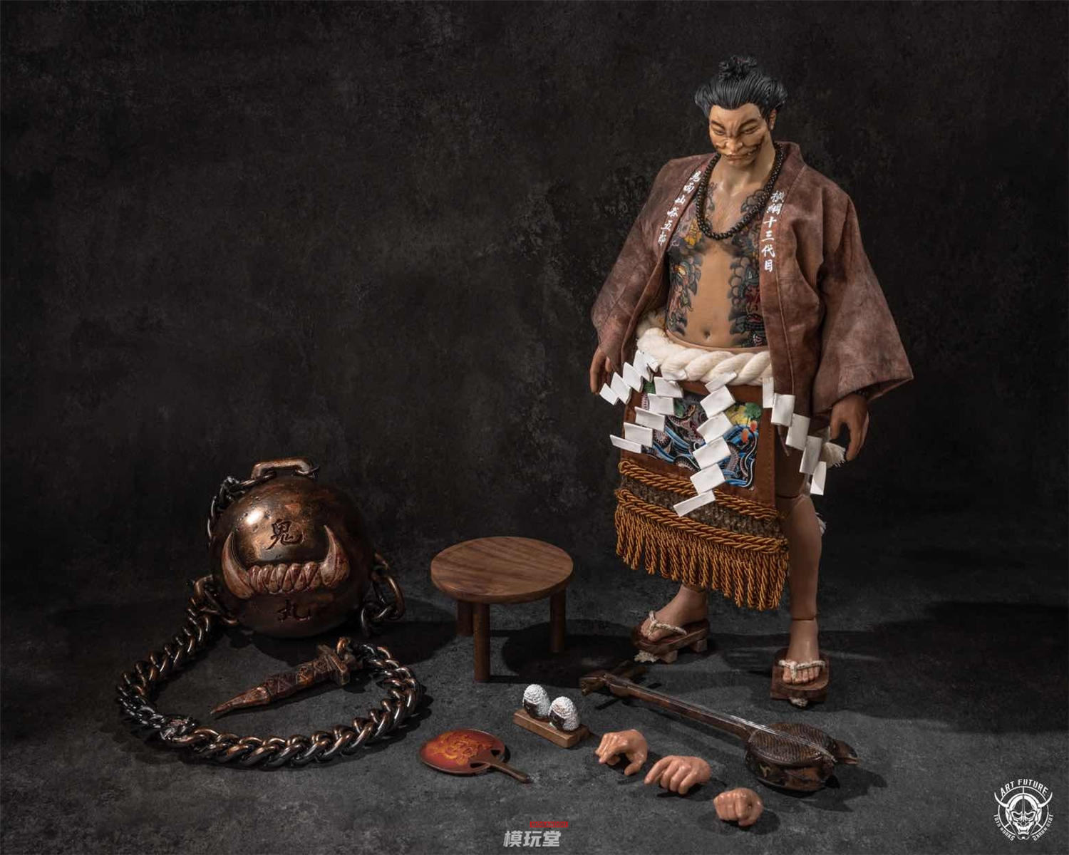 羽風薫　54個 予約 Art Future 1/6 鬼面山谷五郎 横綱十三代目 通常.Ver / 植毛.Ver