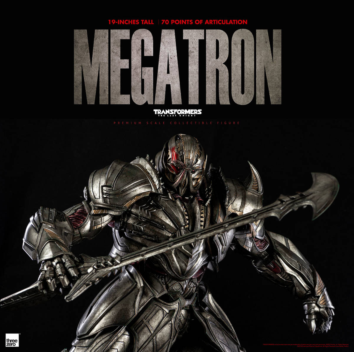 トランスフォーマー最後の騎士王 メガトロン　threea threezero Threezero トランスフォーマー 最後の騎士王 プレミアム メガトロン DX