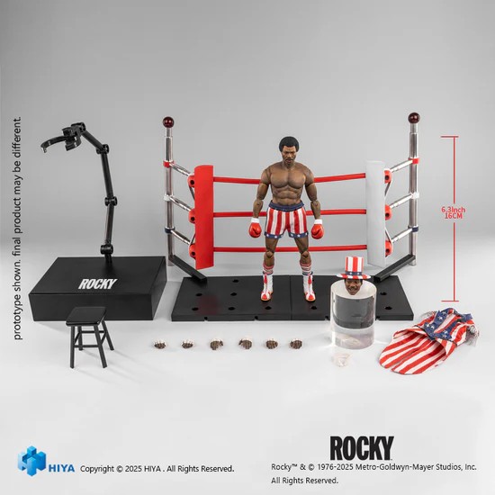 未開封◆ロッキーバルボア アポロクリード フィギュア 2点セット 予約 HIYA 1/12 『ロッキー』 アポロ・クリード ESR0171