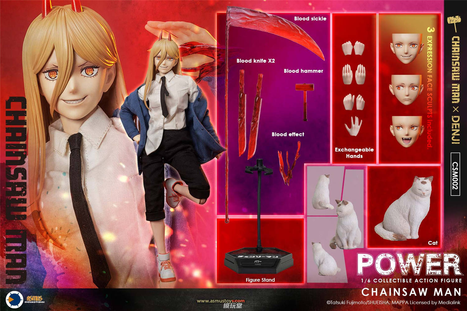 予約 ASMUS TOYS 1/6 『チェンソーマン』 パワー CSM002 Chainsaw Man
