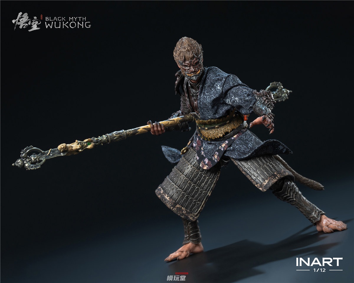 黒神話　悟空　wukong　天命人　inart　ホットトイズ　1/6　フィギュア INART 1/6 黒神話: 悟空 天命人 ゴールドアーマー.Ver Black