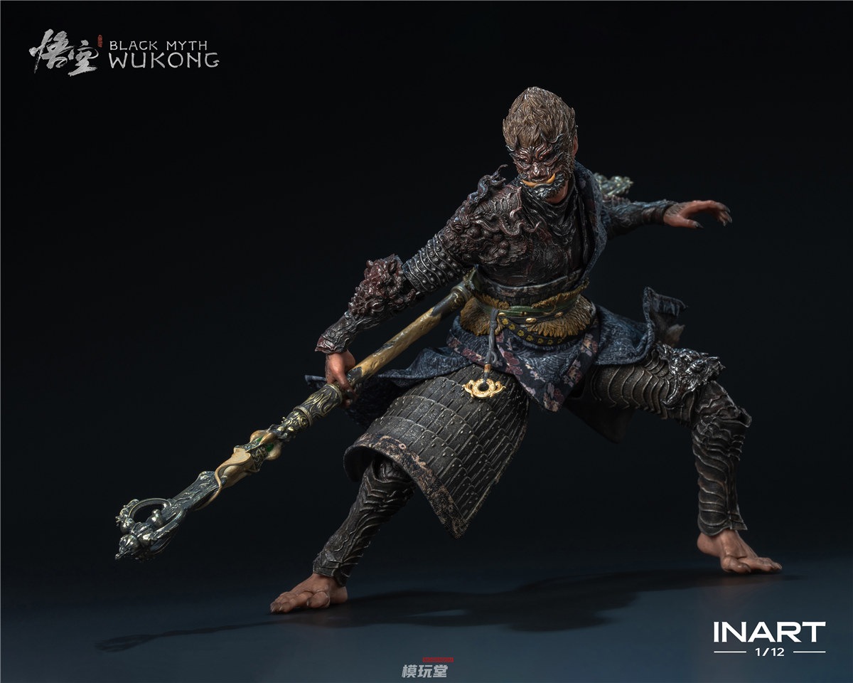黒神話　悟空　wukong　天命人　inart　ホットトイズ　1/6　フィギュア INART 1/6 黒神話: 悟空 天命人 ゴールドアーマー.Ver Black