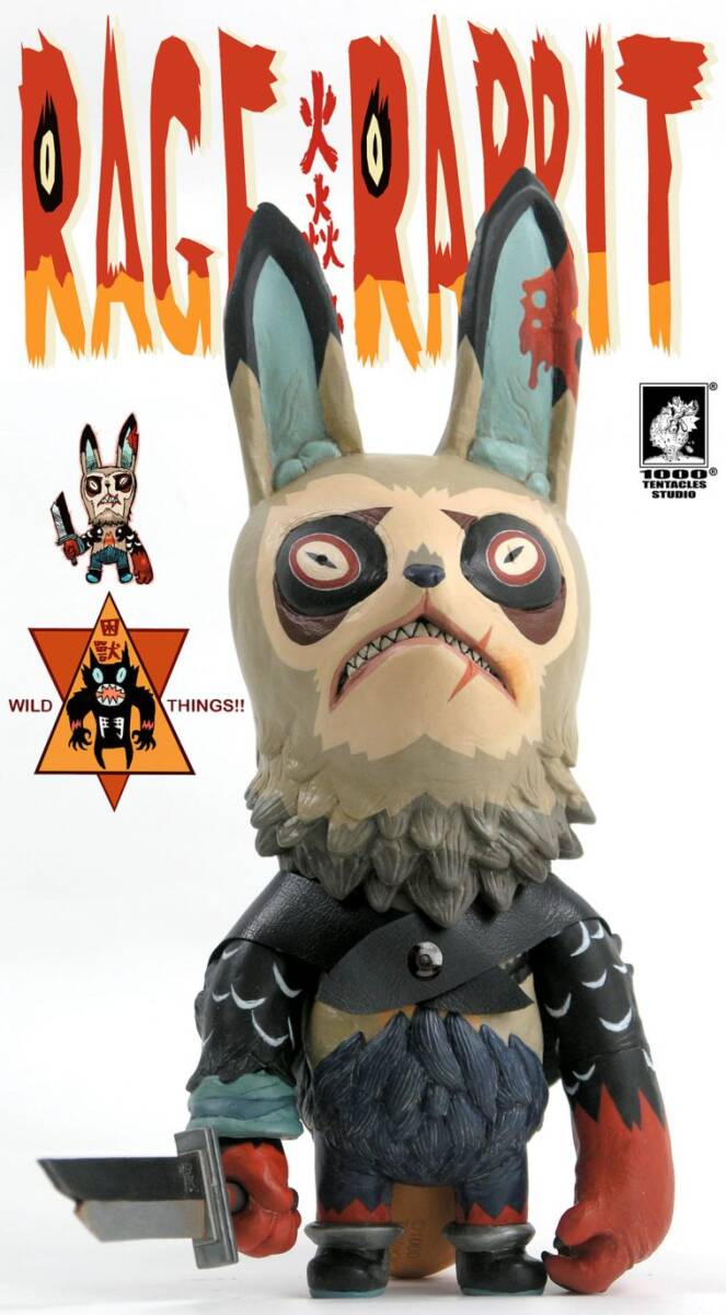 1000Tentacles Studio WildThings Series Rage Rabbit | 1000Tentacles