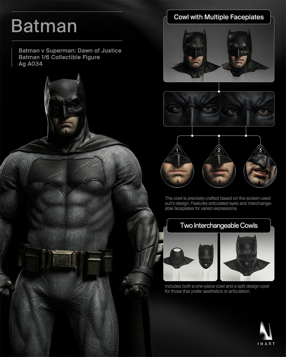 予約 INART 1/6 『バットマン vs スーパーマン ジャスティスの誕生