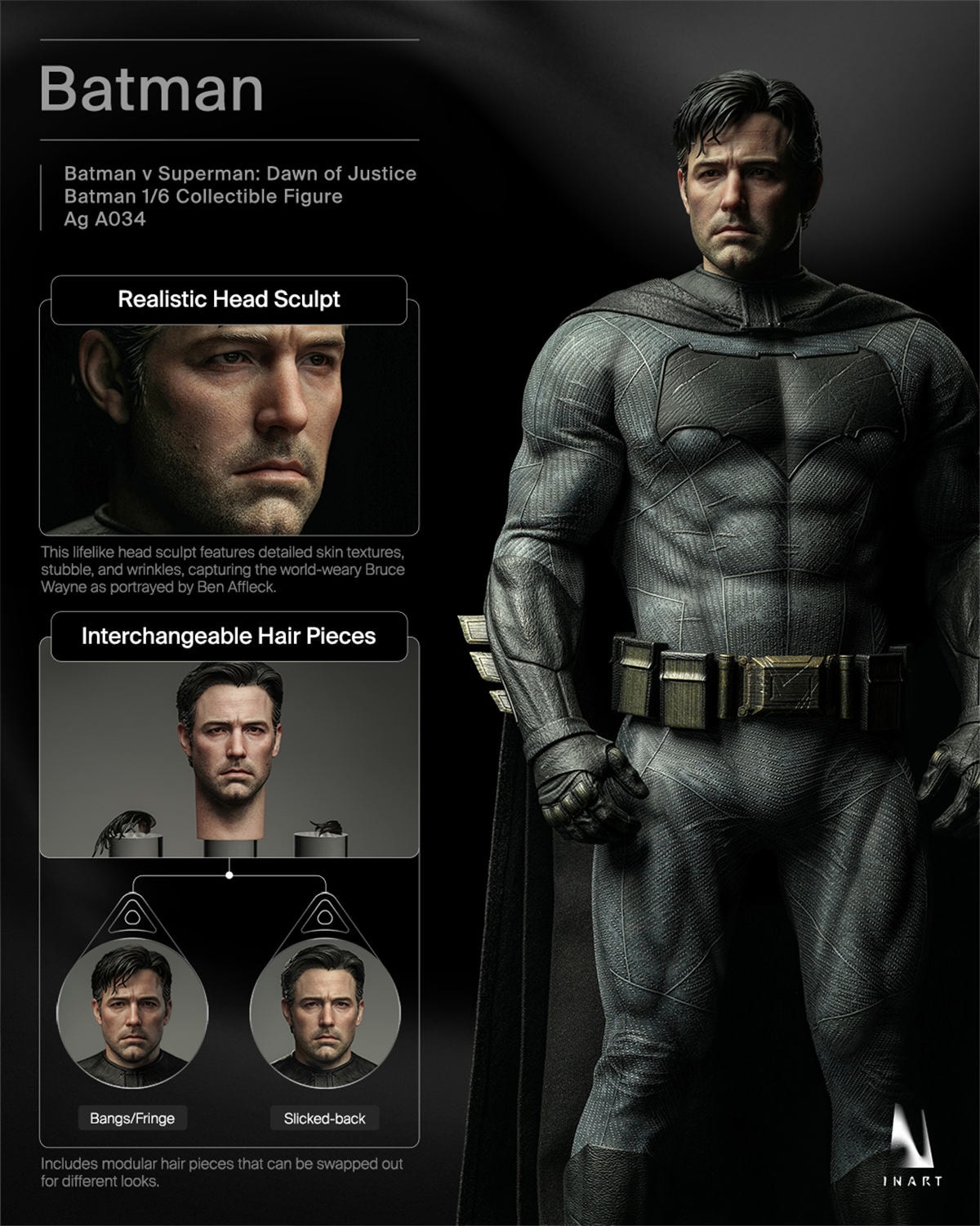 予約 INART 1/6 『バットマン vs スーパーマン ジャスティスの誕生