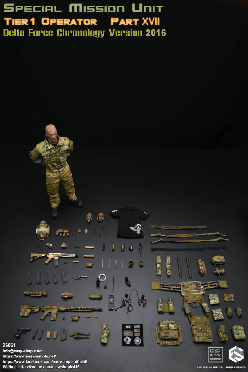 Easy&Simple 1/6 SMU Tier1 Operator Part XVII Delta Force