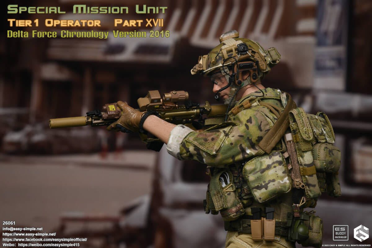 Easy&Simple 1/6 SMU Tier1 Operator Part XVII Delta Force