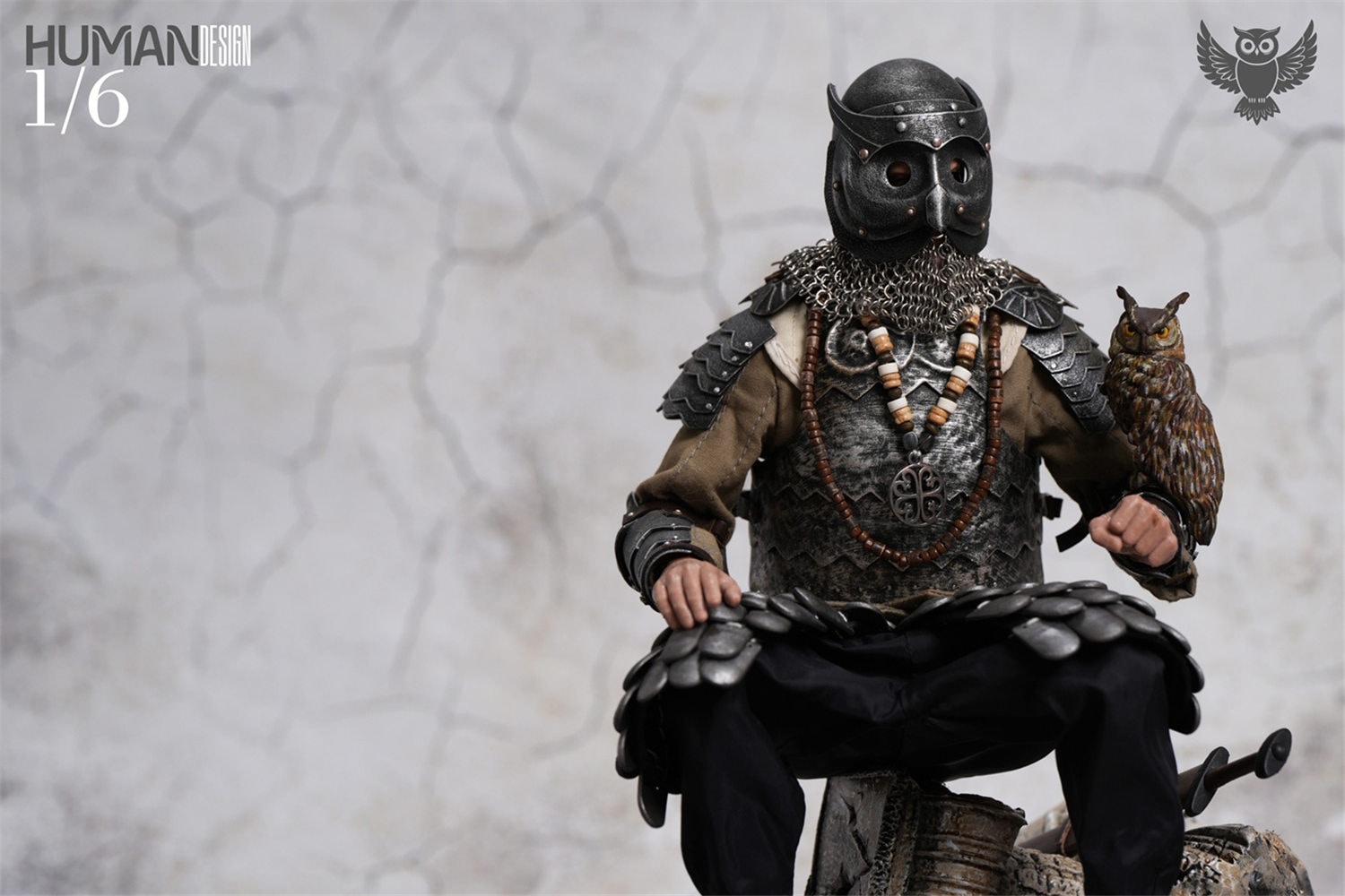 危険回避★身を守る輝くフクロウオルゴナイト 予約 Human Design 1/6 オウル・ナイト 予約特典付き HD01 Owl Knight