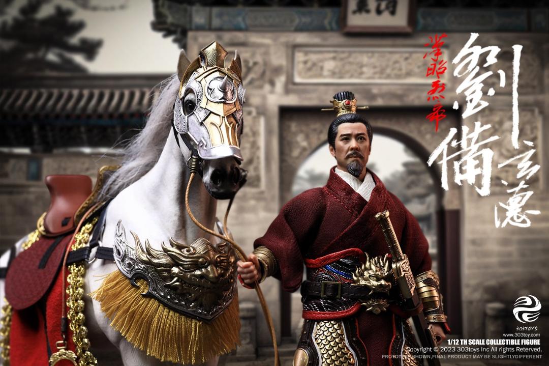 303TOYS 1/12 『三国志』 劉備 玄徳 豪華.Ver 戦馬 的盧 付き SG006-B
