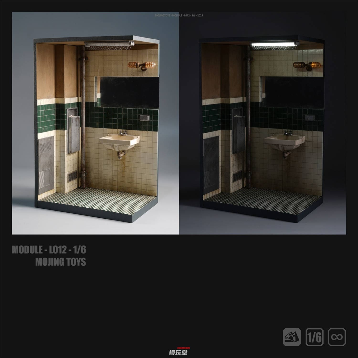 予約 mOjingToys 1/6 『モジュール シリーズ』 ジョーカー バスルーム