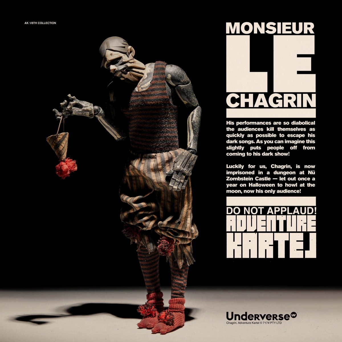 予約 UNDERVERSE 1/6 Adventure Kartel MONSIEUR CHAGRIN Ashley Wood