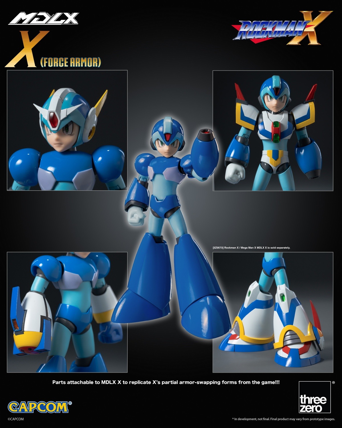 予約 threezero MDLX 『ロックマン X』 エックス フォースアーマー