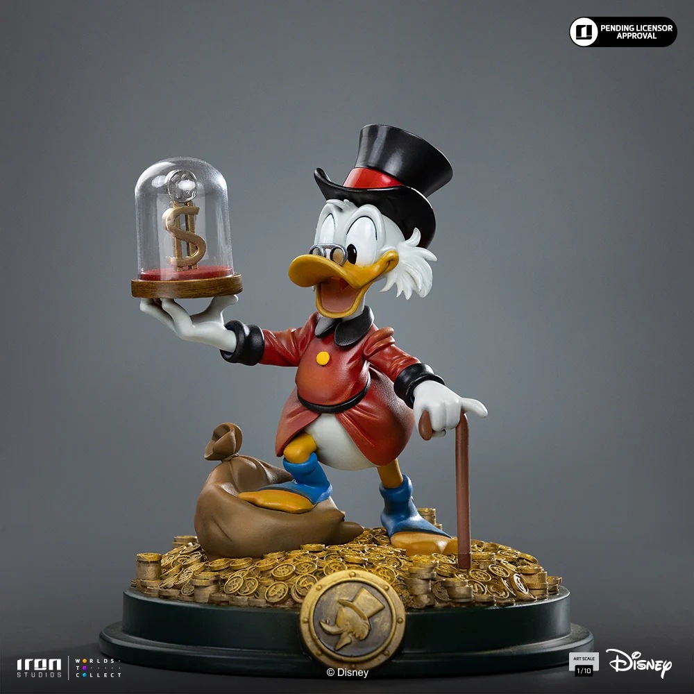 ディズニー スクルージ フィギュア スタチュー 置物 修復跡あり scrooge 予約 Iron Studios 1/10 『ダックテイルズ』 スクルージ・マクダック