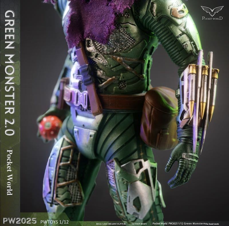 PWTOYS 1/12 Green Monster 2.0 ダメージ.Ver 未開封新品 PW2025