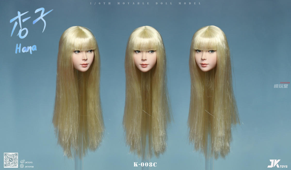 予約 JKTOYS 1/6 アジア美女 杏子 眼球可動 K-008A / K-008B / K-008C