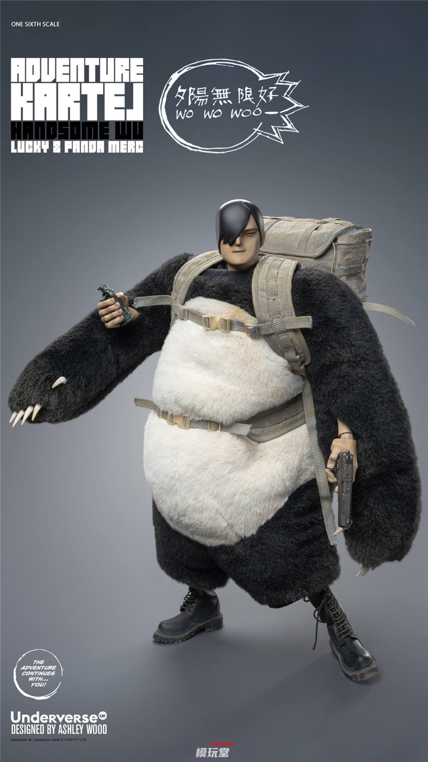 予約 Underverse 1/6 Adventue Kartel Dirty Boi Panda Handsome Wu