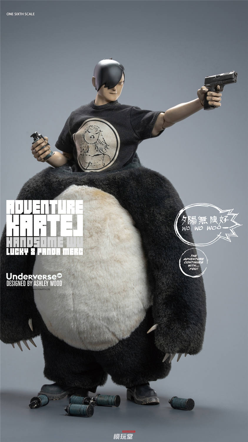 予約 Underverse 1/6 Adventue Kartel Dirty Boi Panda Handsome Wu