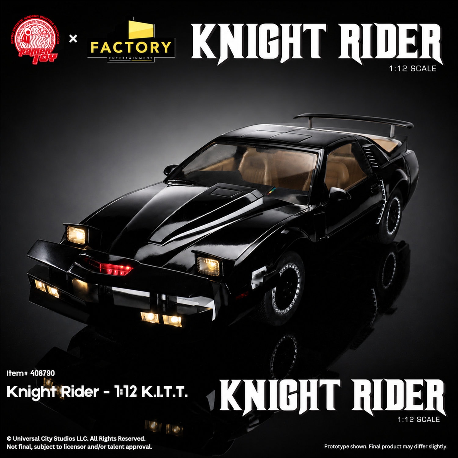 予約 Ramen Toy x Factory Entertainment 1/12 『ナイトライダー