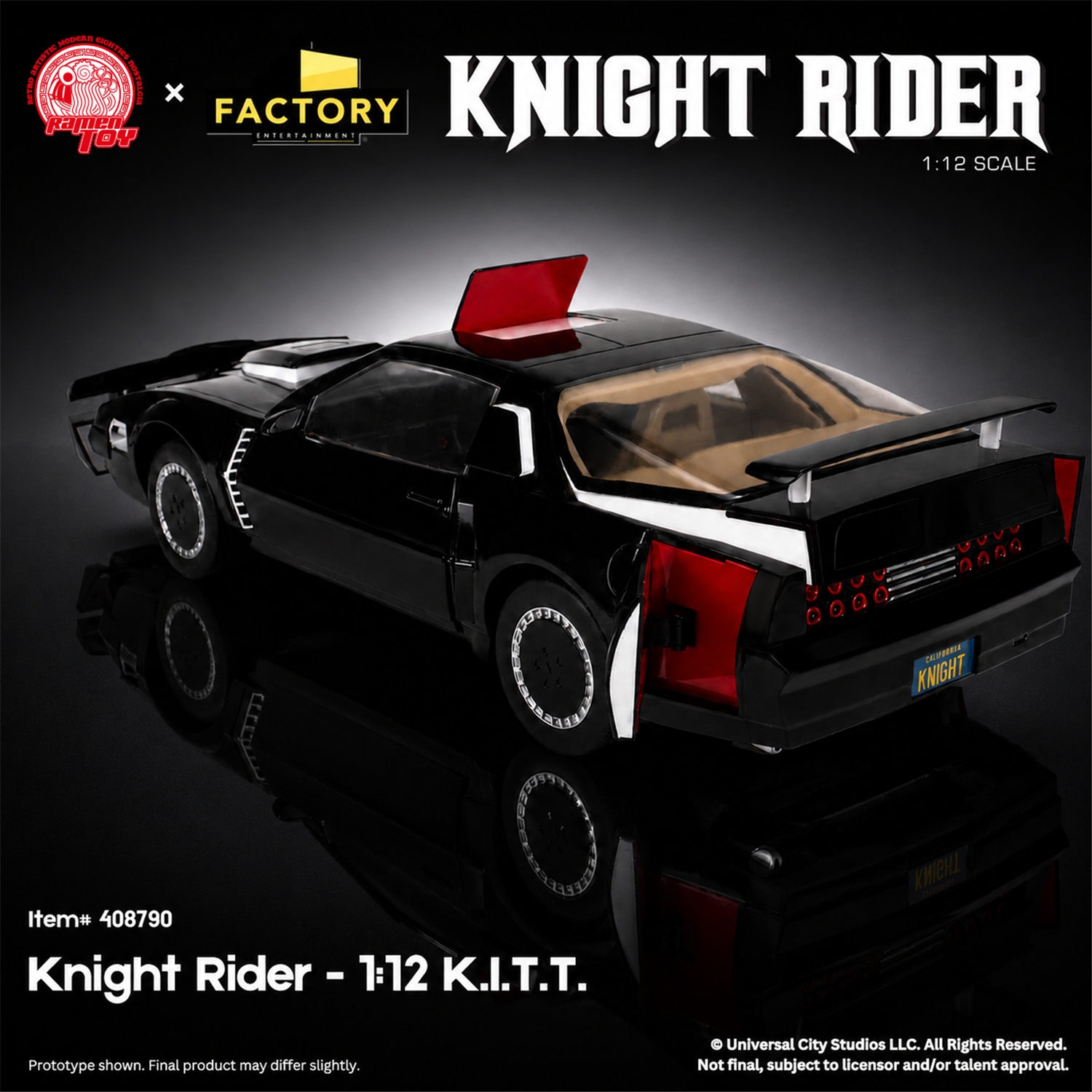 予約 Ramen Toy x Factory Entertainment 1/12 『ナイトライダー