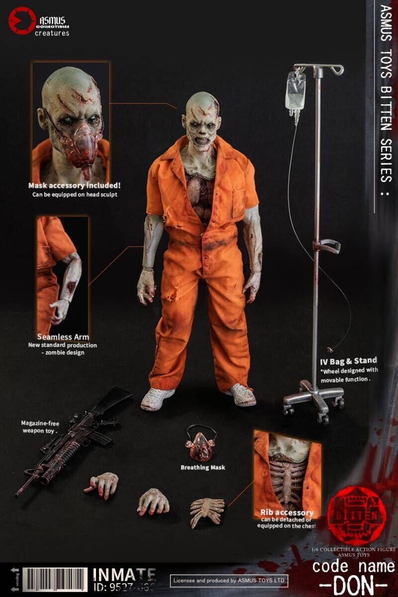 ASMUS TOYS 1/6 Biteシリーズ ゾンビ囚人 TONG 未開封新品 BIT003A