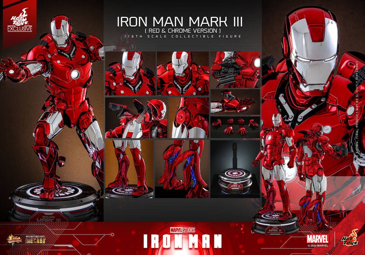 ホットトイズ 1/6 会場限定 アイアンマン マーク3 レッド＆シルバー