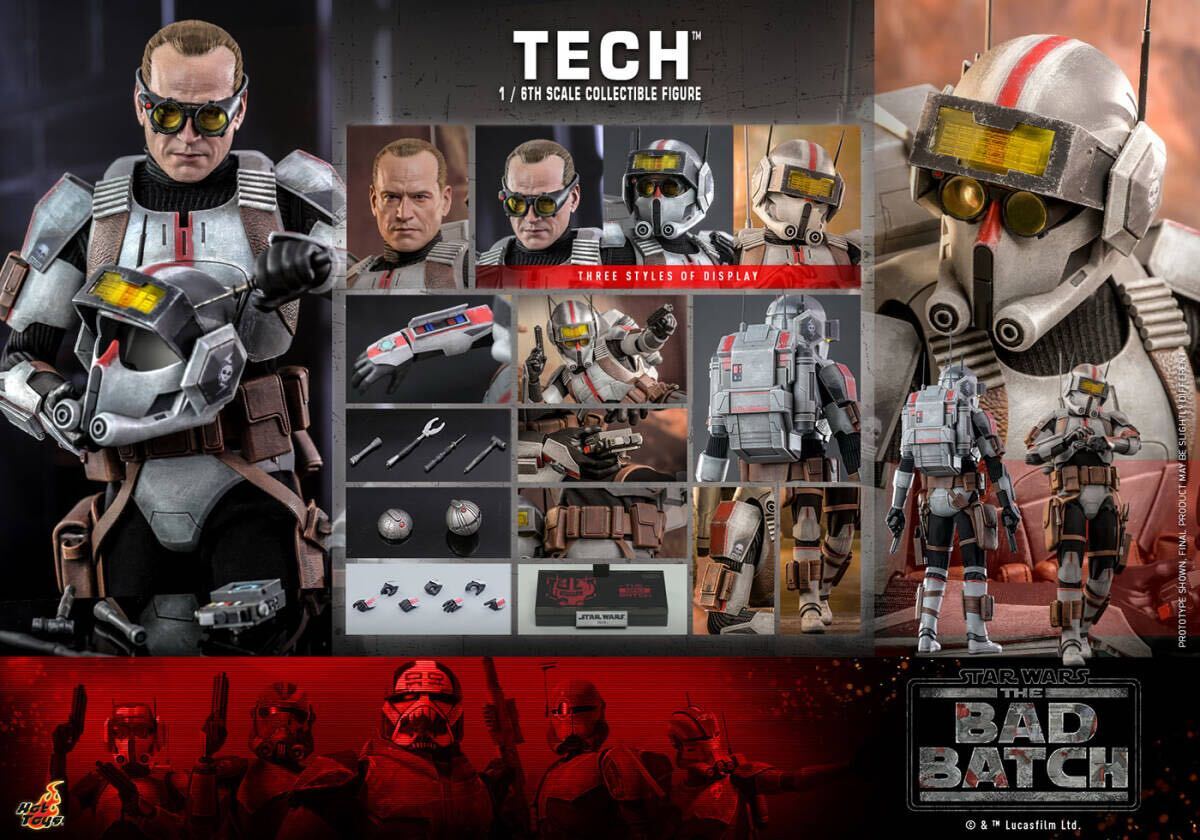 ホットトイズ 1/6 スター・ウォーズ：バッド・バッチ テク TMS098 ホットトイズ 1/6 スター・ウォーズ：バッド・バッチ テク