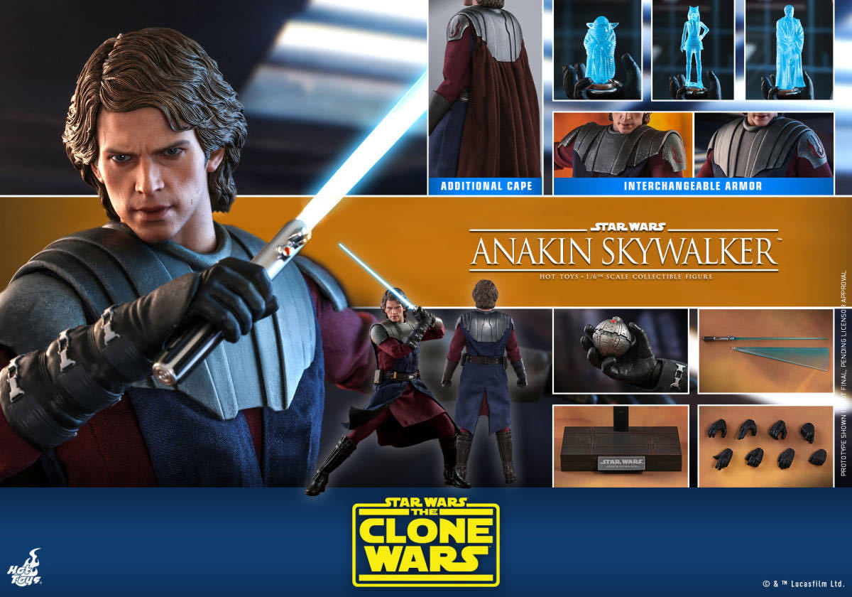 ホットトイズ 1/6 スター・ウォーズ：クローン・ウォーズ アナキン