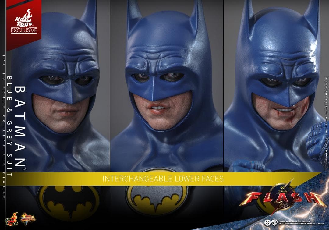 ホットトイズMMS834ザ・フラッシュバットマンブルー＆グレースーツBatman READY🔥Hot Toys MMS834 The Flash Batman (Blue & Grey Suit) [Hot