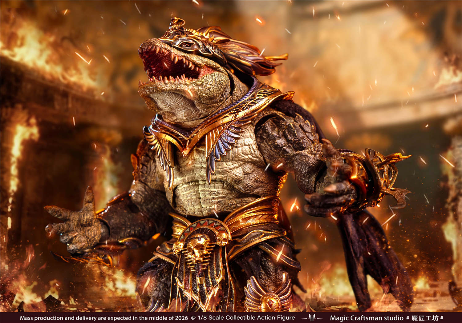 予約 Magic Craftsman studio 1/12 エジプト神 ソベク 砂漠の巨鰐