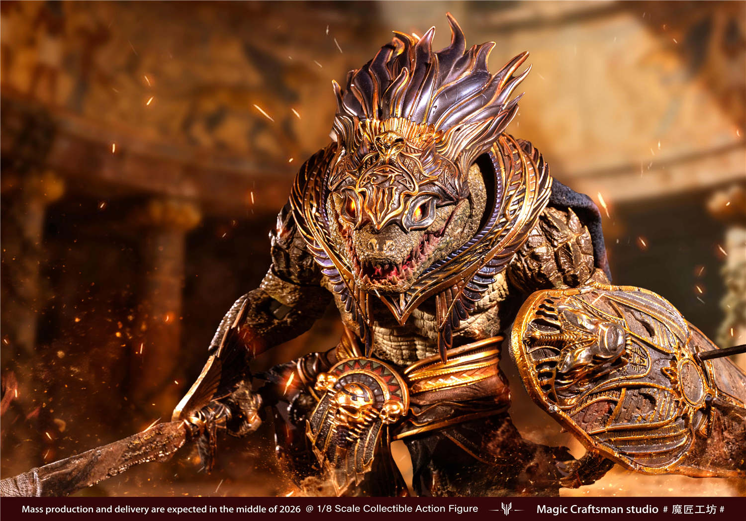 予約 Magic Craftsman studio 1/12 エジプト神 ソベク 砂漠の巨鰐