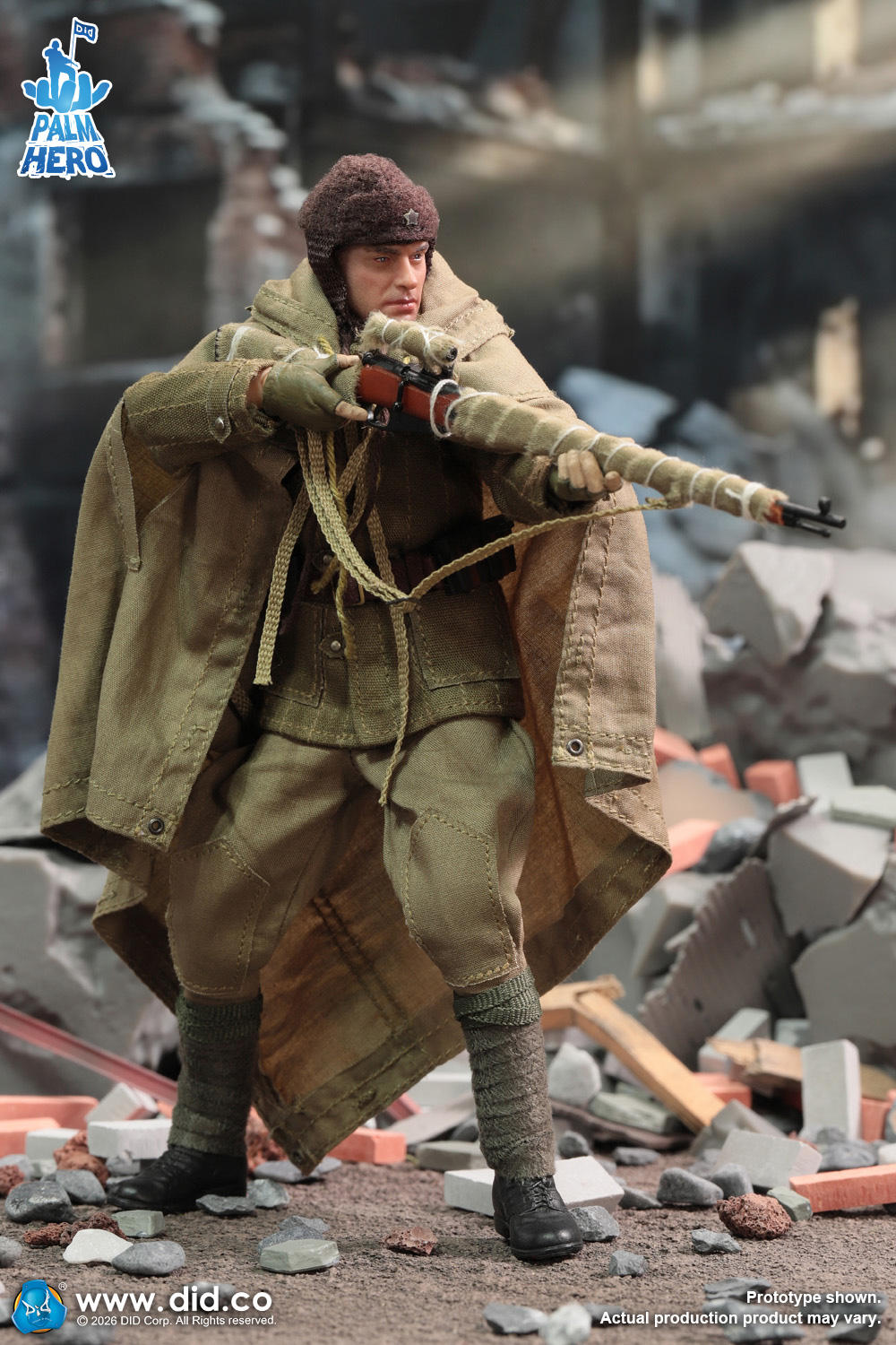 予約 DID 1/12 WW2 ロシア軍 狙撃兵 ヴァシリ・ザイツェフ XR80037