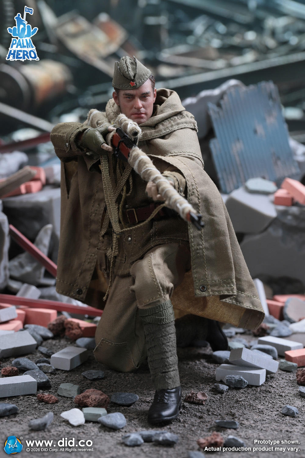 予約 DID 1/12 WW2 ロシア軍 狙撃兵 ヴァシリ・ザイツェフ XR80037