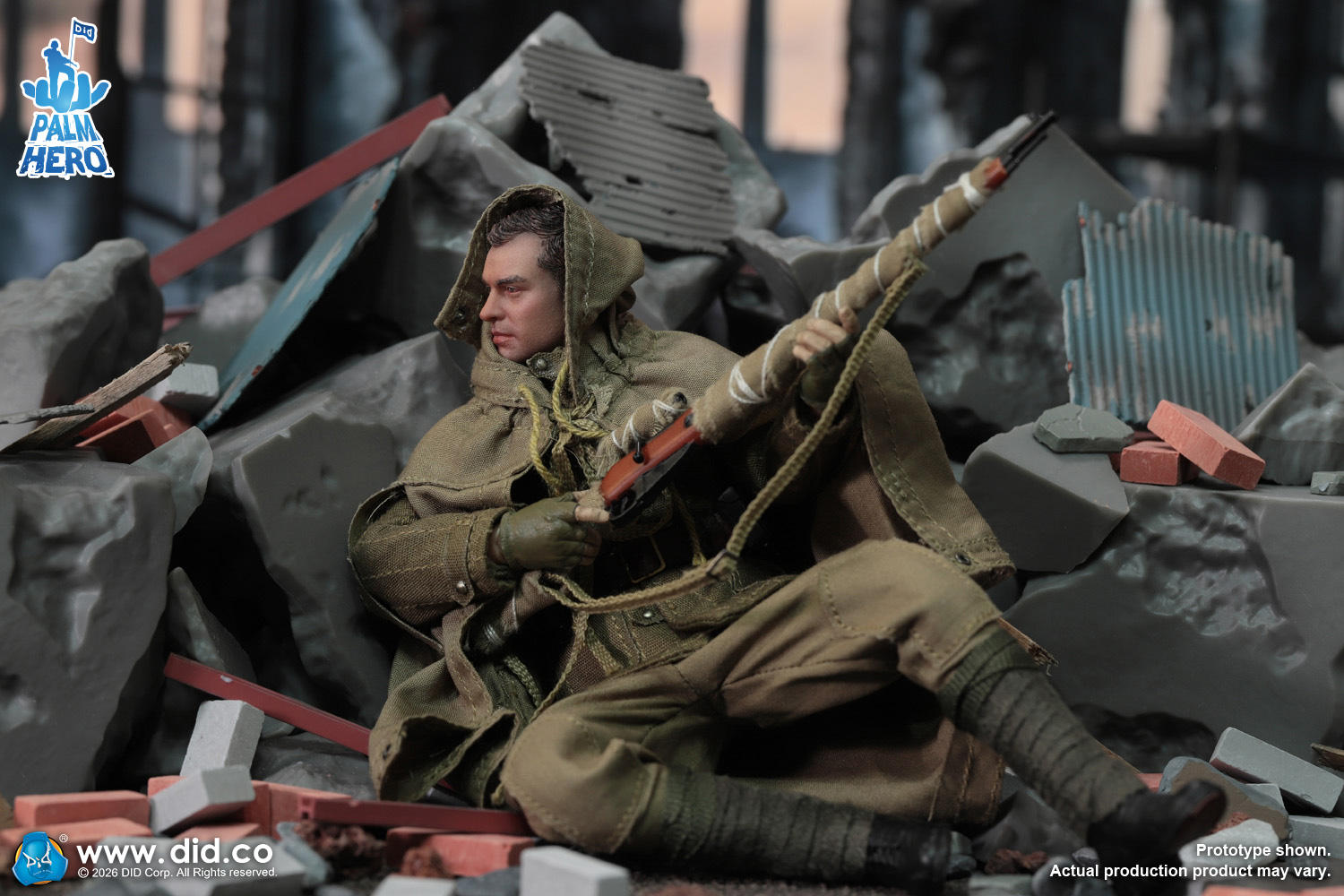 予約 DID 1/12 WW2 ロシア軍 狙撃兵 ヴァシリ・ザイツェフ XR80037